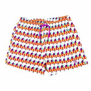 NEW EIGHT X men's sunset alchemy swim trunks in multi